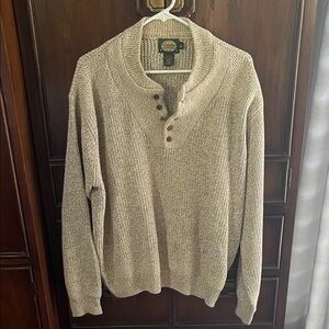 L.L. Bean Men's Tan Crewneck Sweater